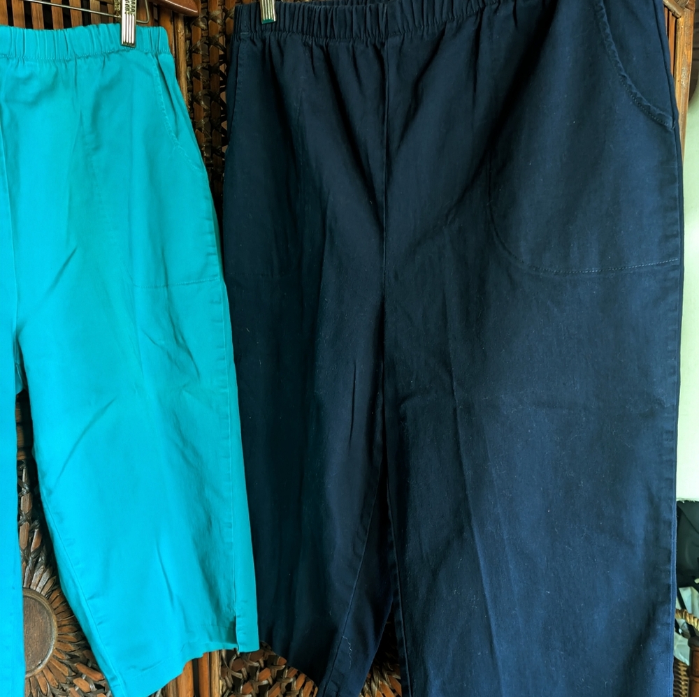 D & CO How Timeless - A70851 - Stretch Twill 2-Pkt Pedal Pusher - Large - Picture 5 of 11